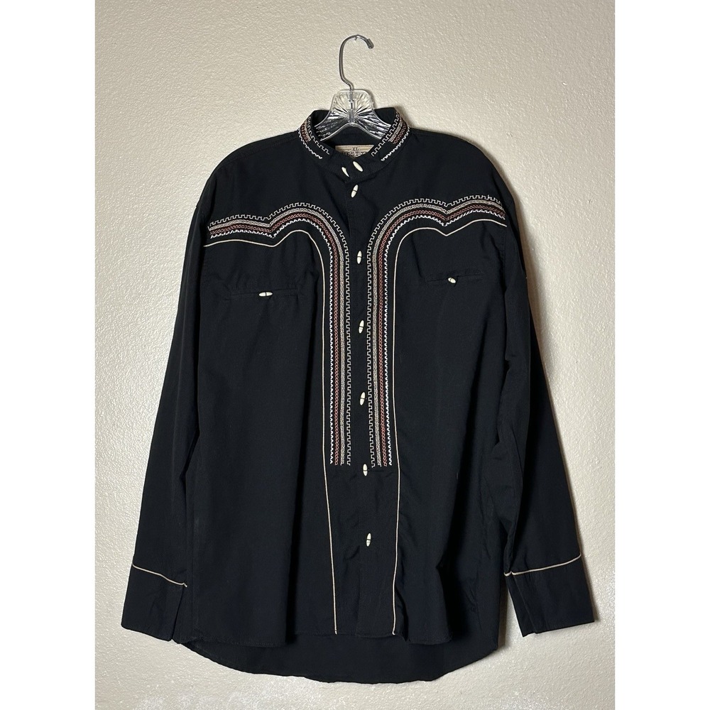 West Tex Nacional Outfitters Size XL Embroidered Western Button Up Shirt